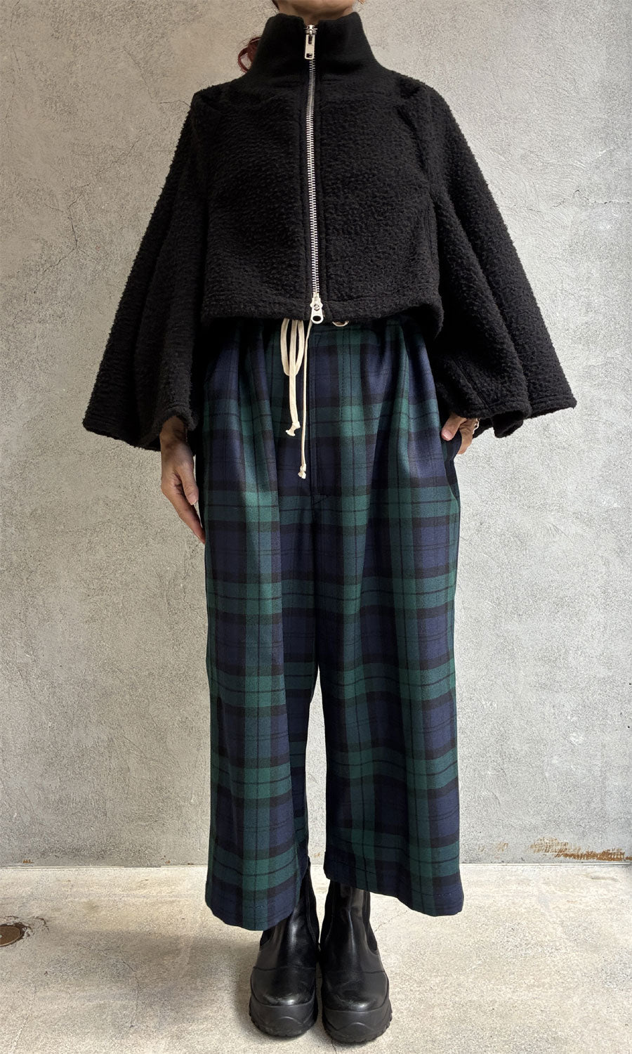 
                  
                    Tartan Wide-leg Easy Pants
                  
                