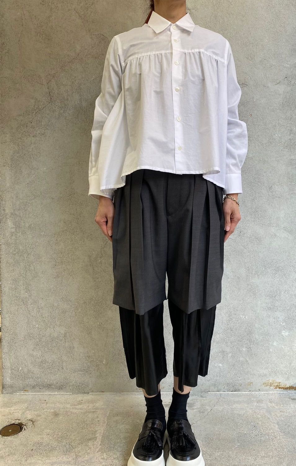 
                  
                    レイヤードパンツ-BLACK/BLACK-
                  
                