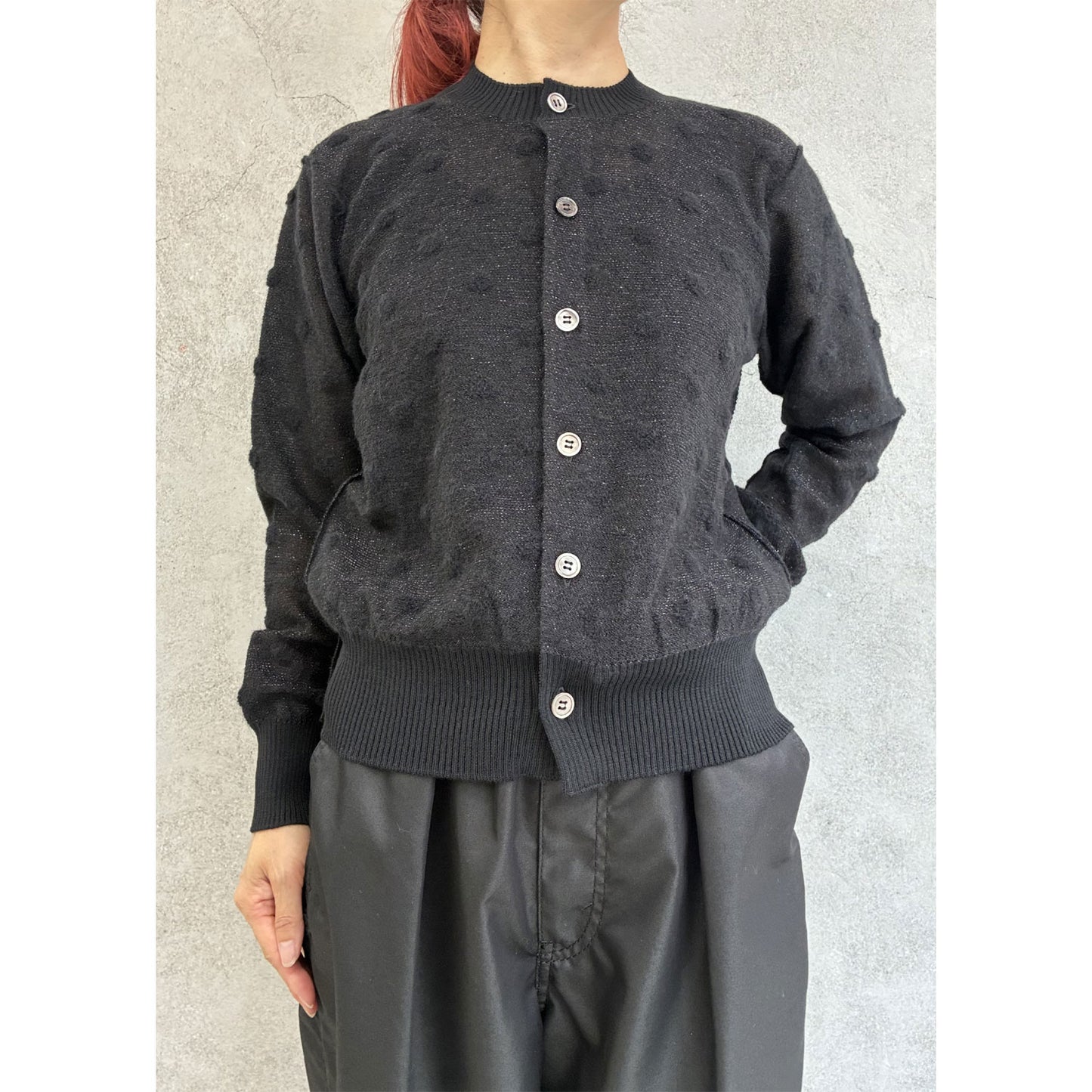 
                  
                    Dot jacquard cardigan
                  
                