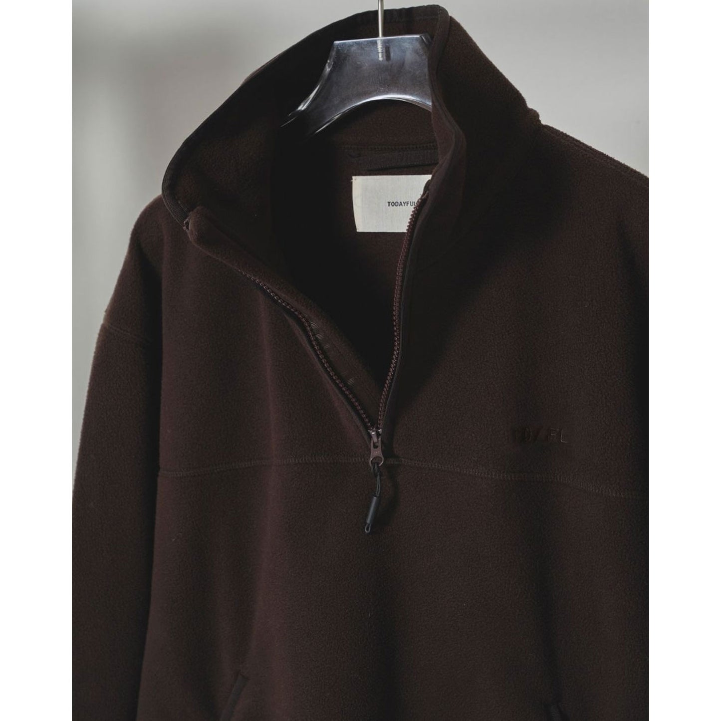 
                  
                    Halfzip Fleece Pullover-dark brown-
                  
                