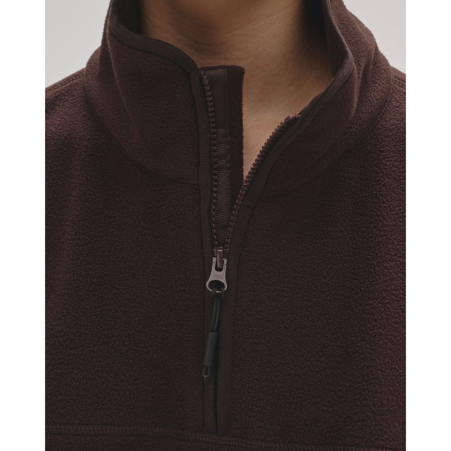 
                  
                    Halfzip Fleece Pullover-dark brown-
                  
                