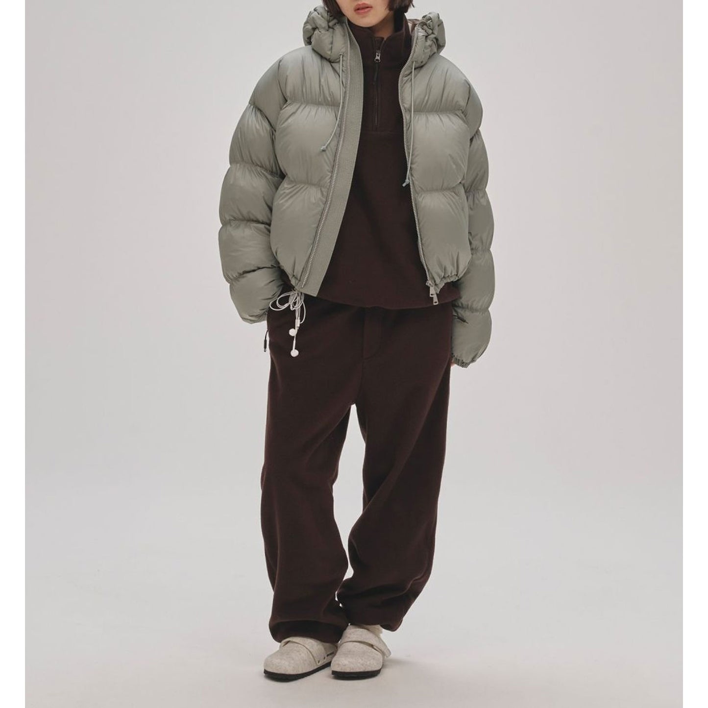 
                  
                    Halfzip Fleece Pullover-dark brown-
                  
                