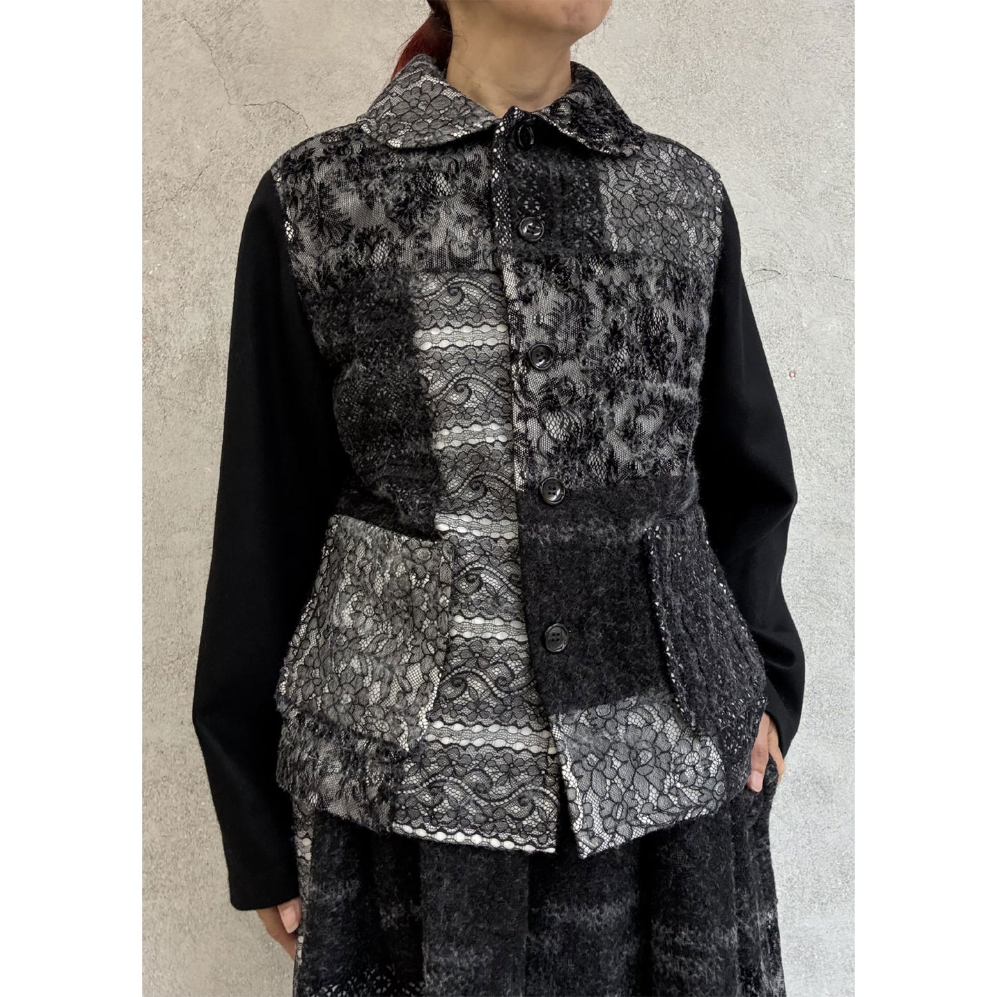 
                  
                    Needlelace×wool jacket
                  
                