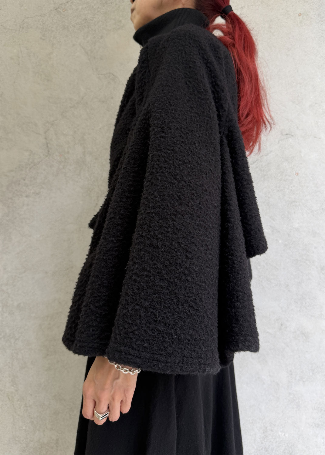 
                  
                    Fleece Flared-sleeve Short Jacket
                  
                