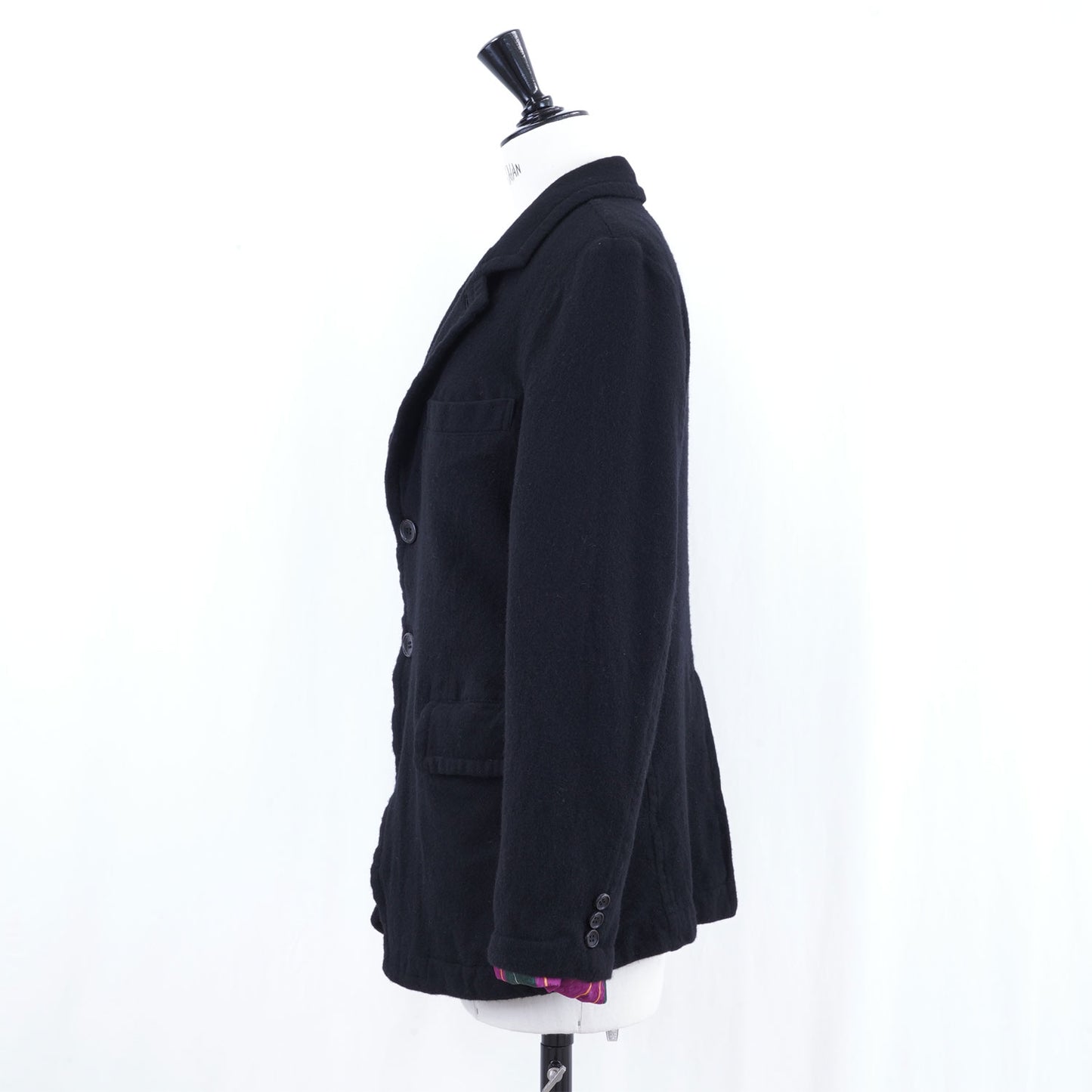 
                  
                    Boiled Wool 3-Button Jacket
                  
                