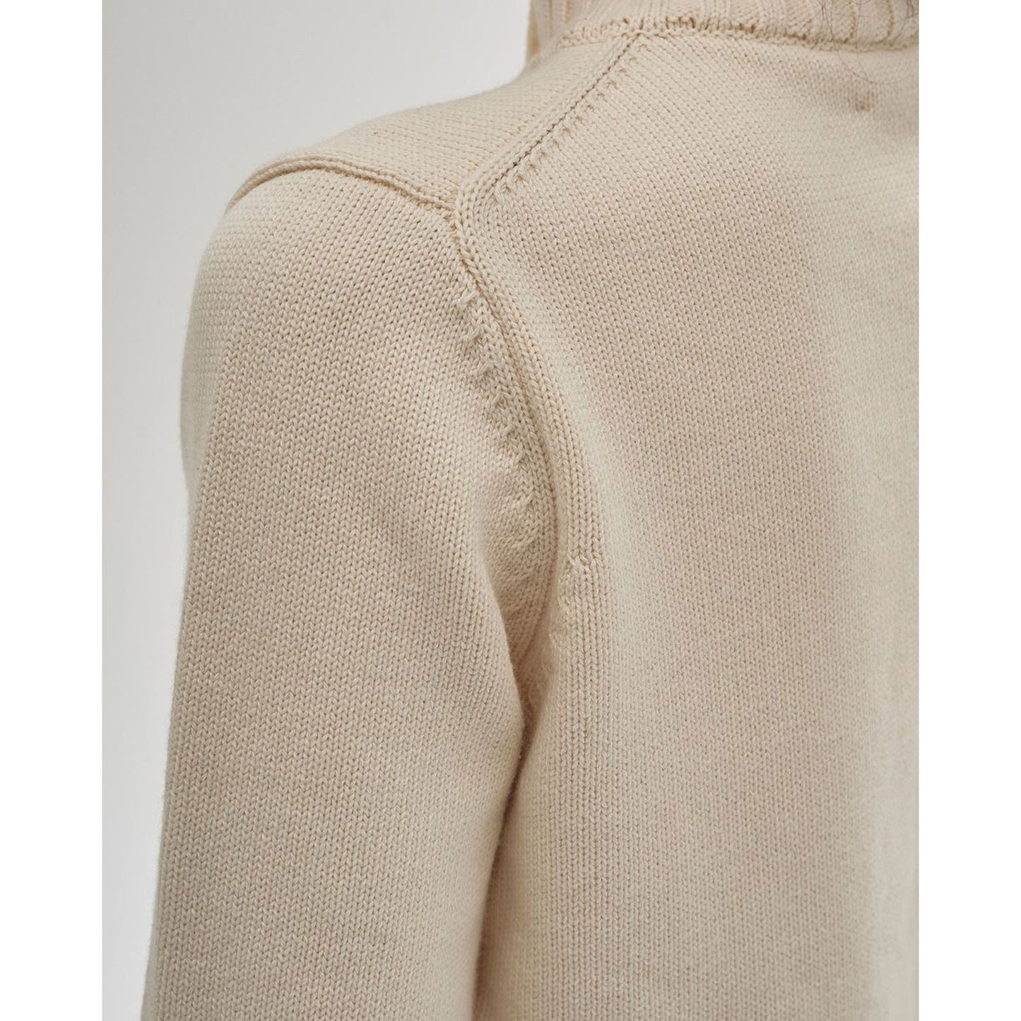 
                  
                    Compact Zip Knit-ivory-
                  
                