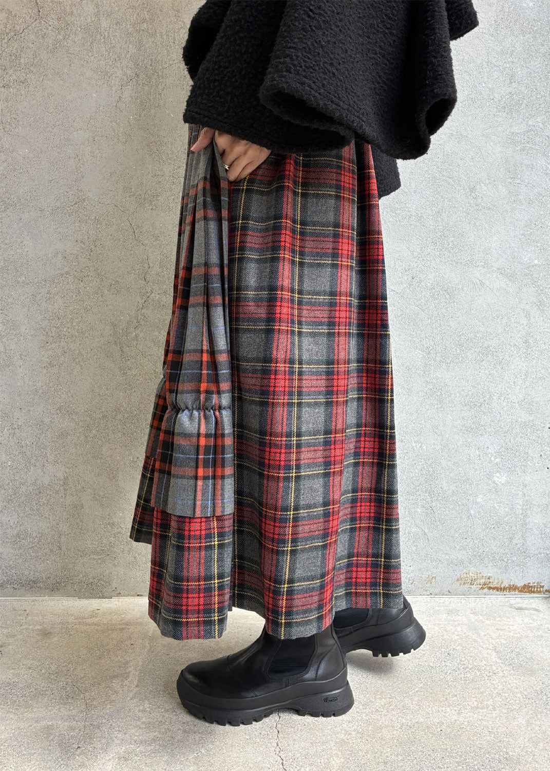 
                  
                    Tartan Panelled Skirt
                  
                