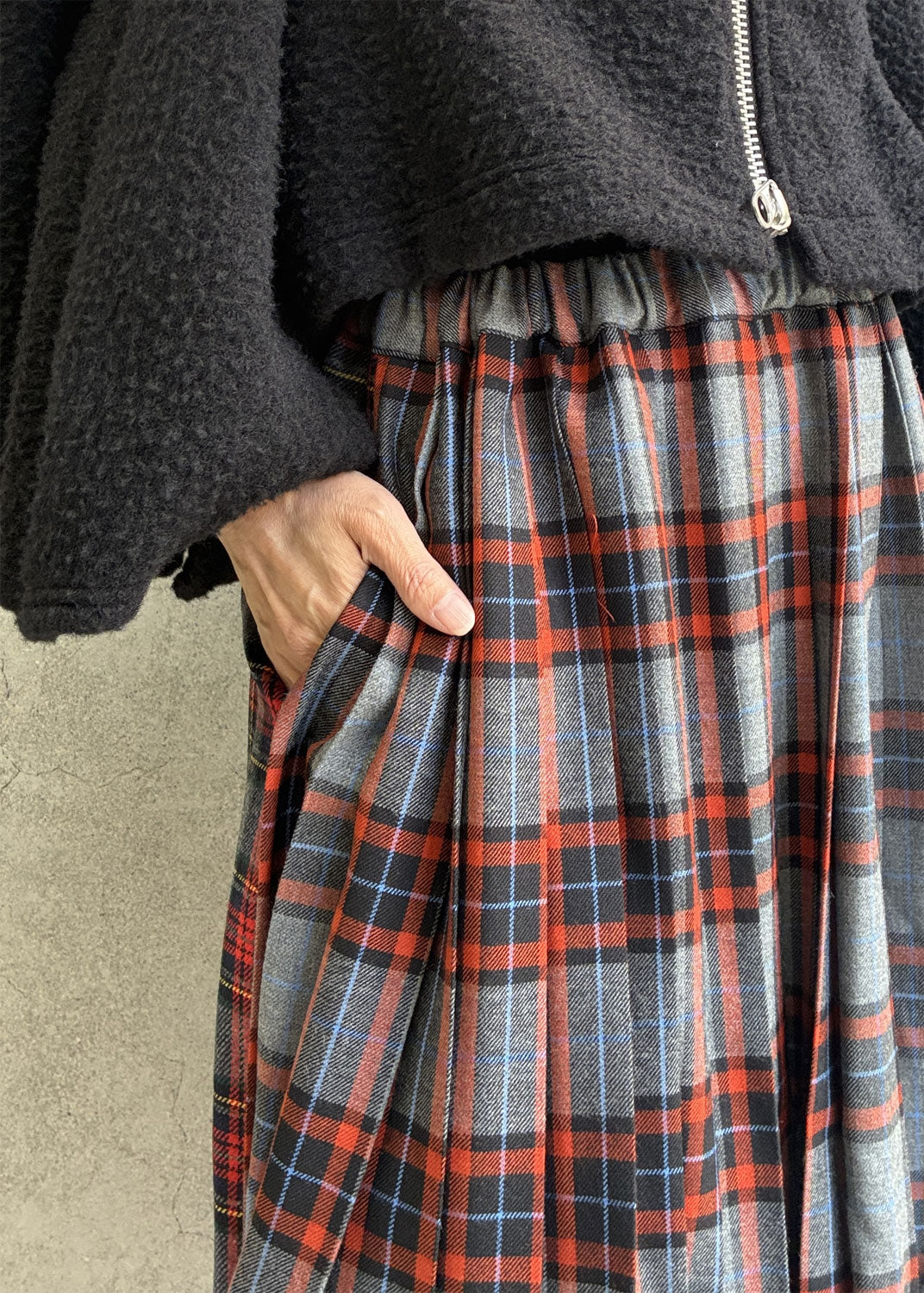 
                  
                    Tartan Panelled Skirt
                  
                