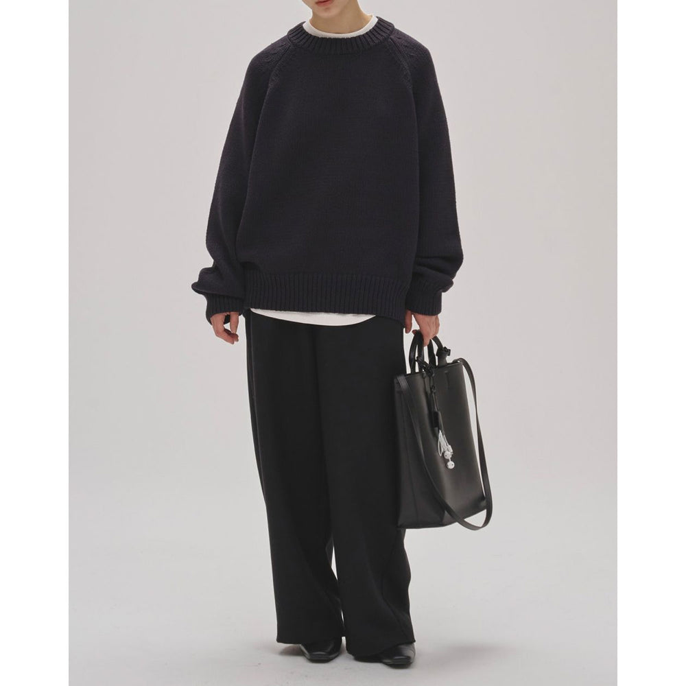 
                  
                    Wide Cocoon Trousers-ECRU-
                  
                