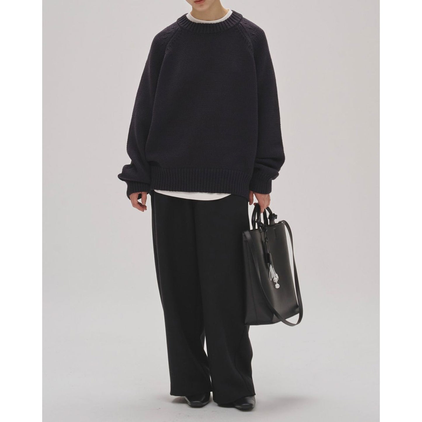 
                  
                    Wide Cocoon Trousers-ECRU-
                  
                