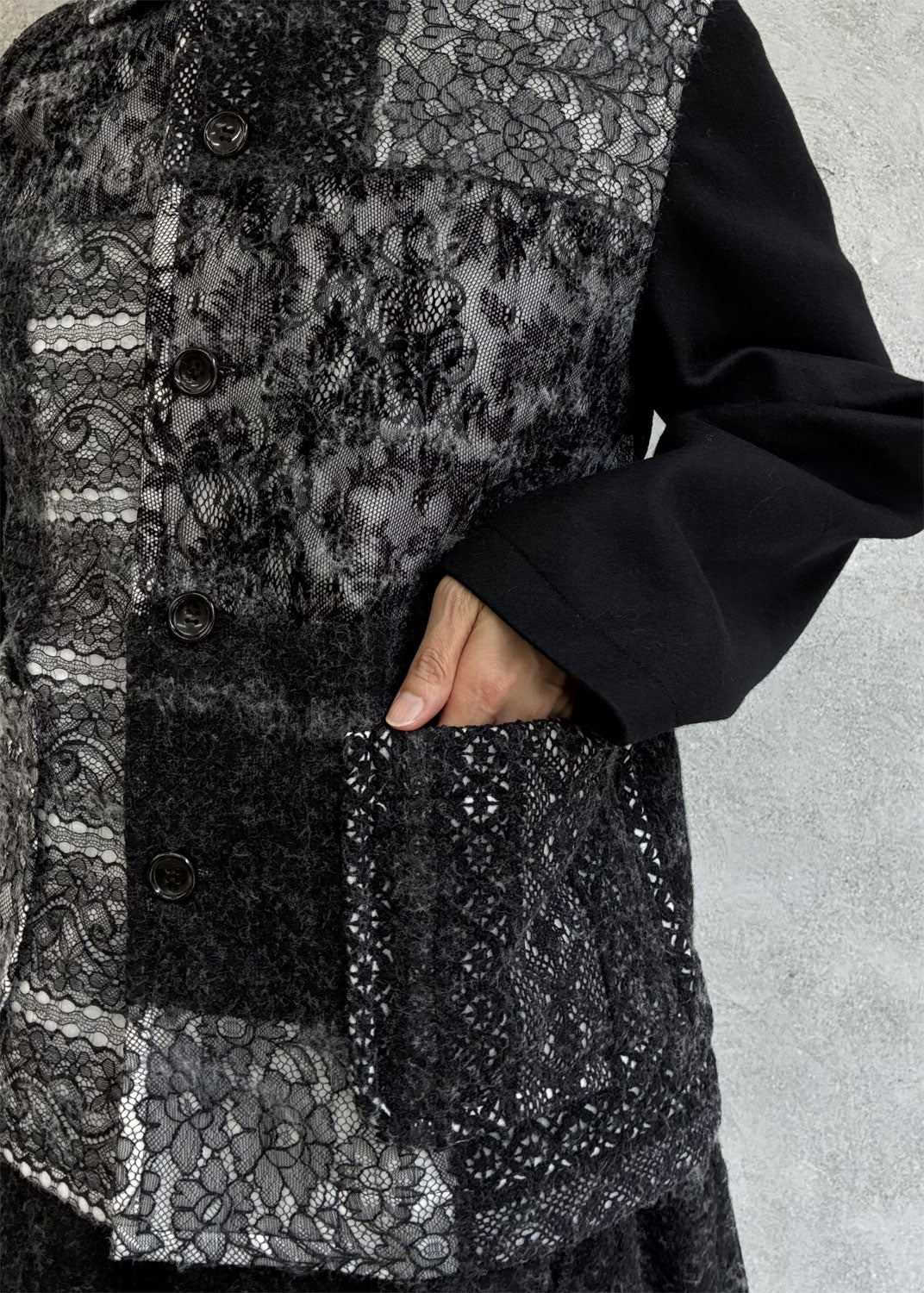 
                  
                    Needlelace×wool jacket
                  
                