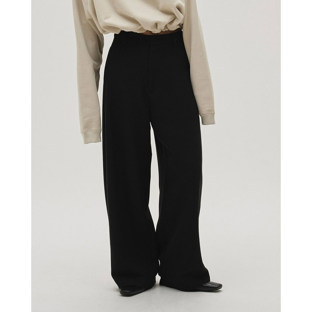 
                  
                    Wide Cocoon Trousers-ECRU-
                  
                