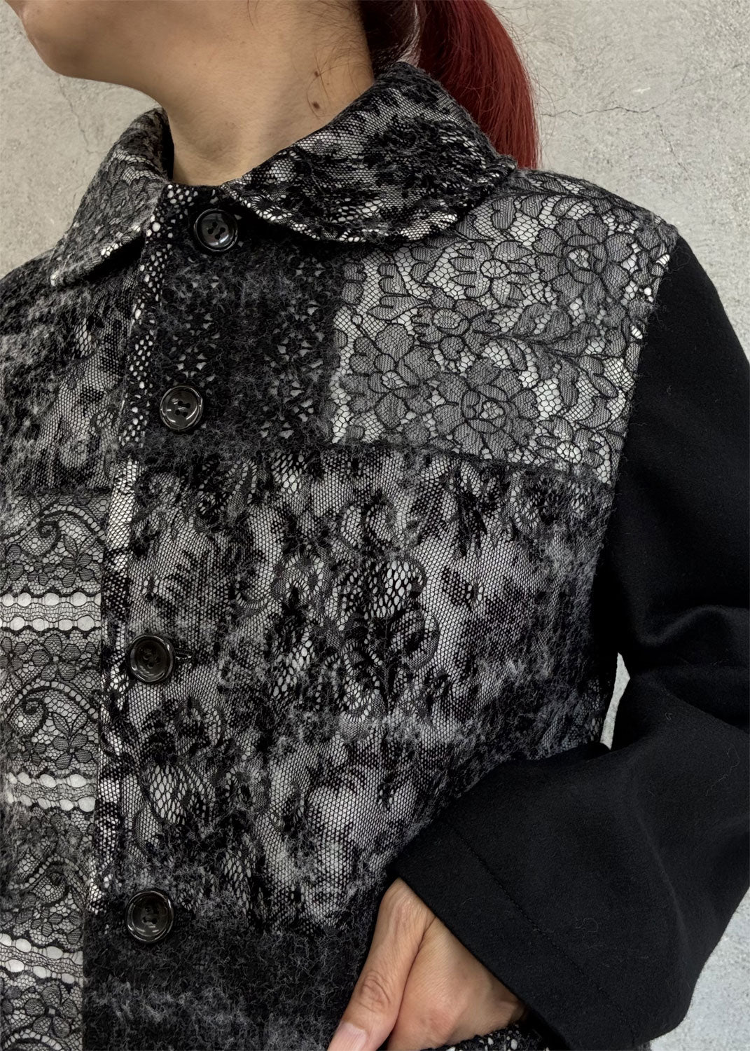 
                  
                    Needlelace×wool jacket
                  
                