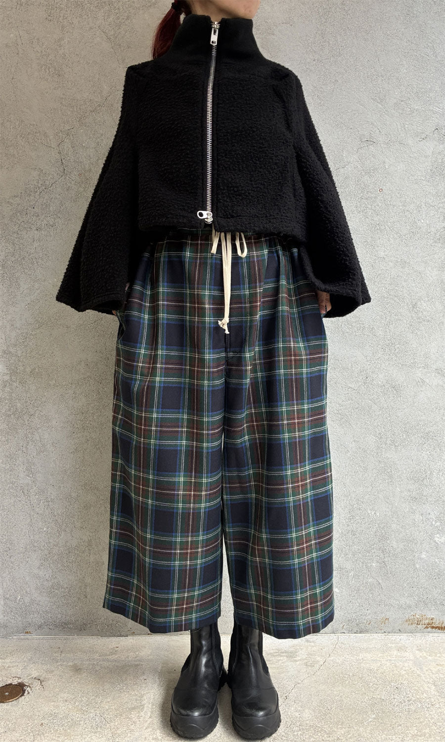 
                  
                    Tartan Wide-leg Easy Pants
                  
                