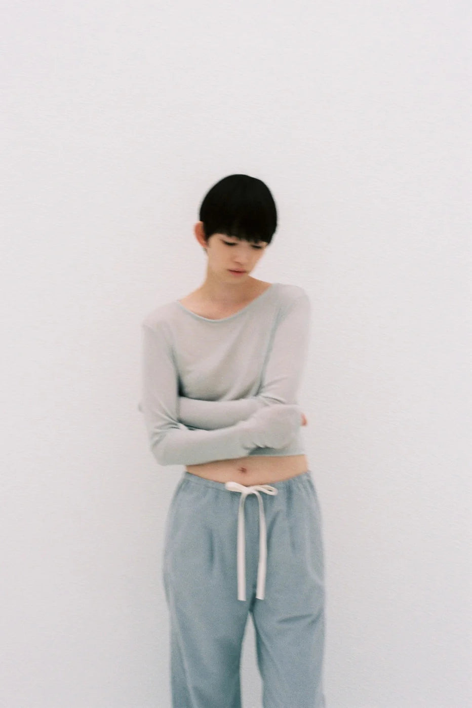 
                  
                    Crew Neck Cropped Top-Cashmere Blend
                  
                