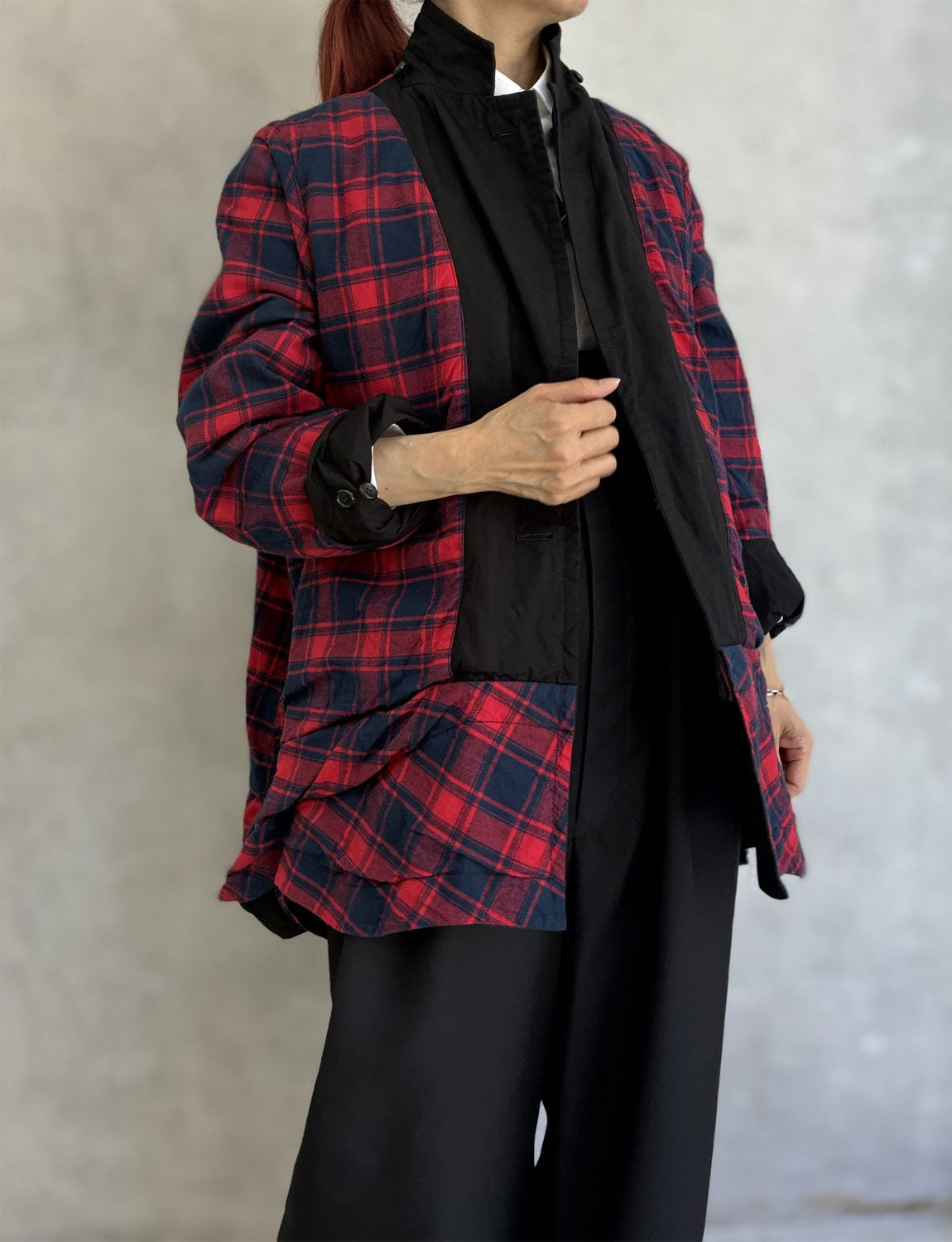 
                  
                    A-line oversized hooded jacket
                  
                