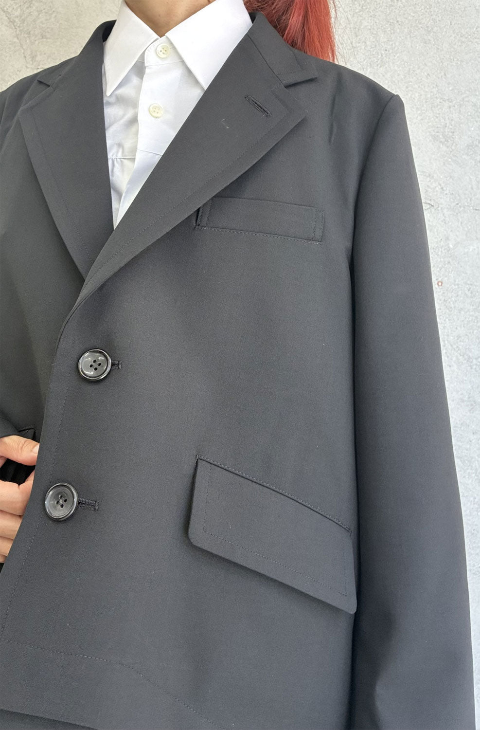 
                  
                    A-line oversized jacket
                  
                