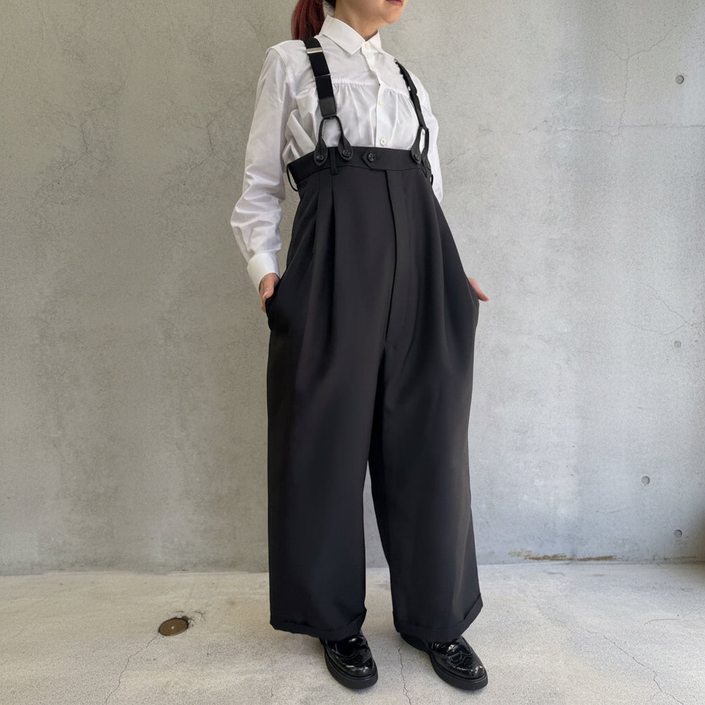 TAO COMME desGARCONS サロペット タオtao ウールポリフロントポケット