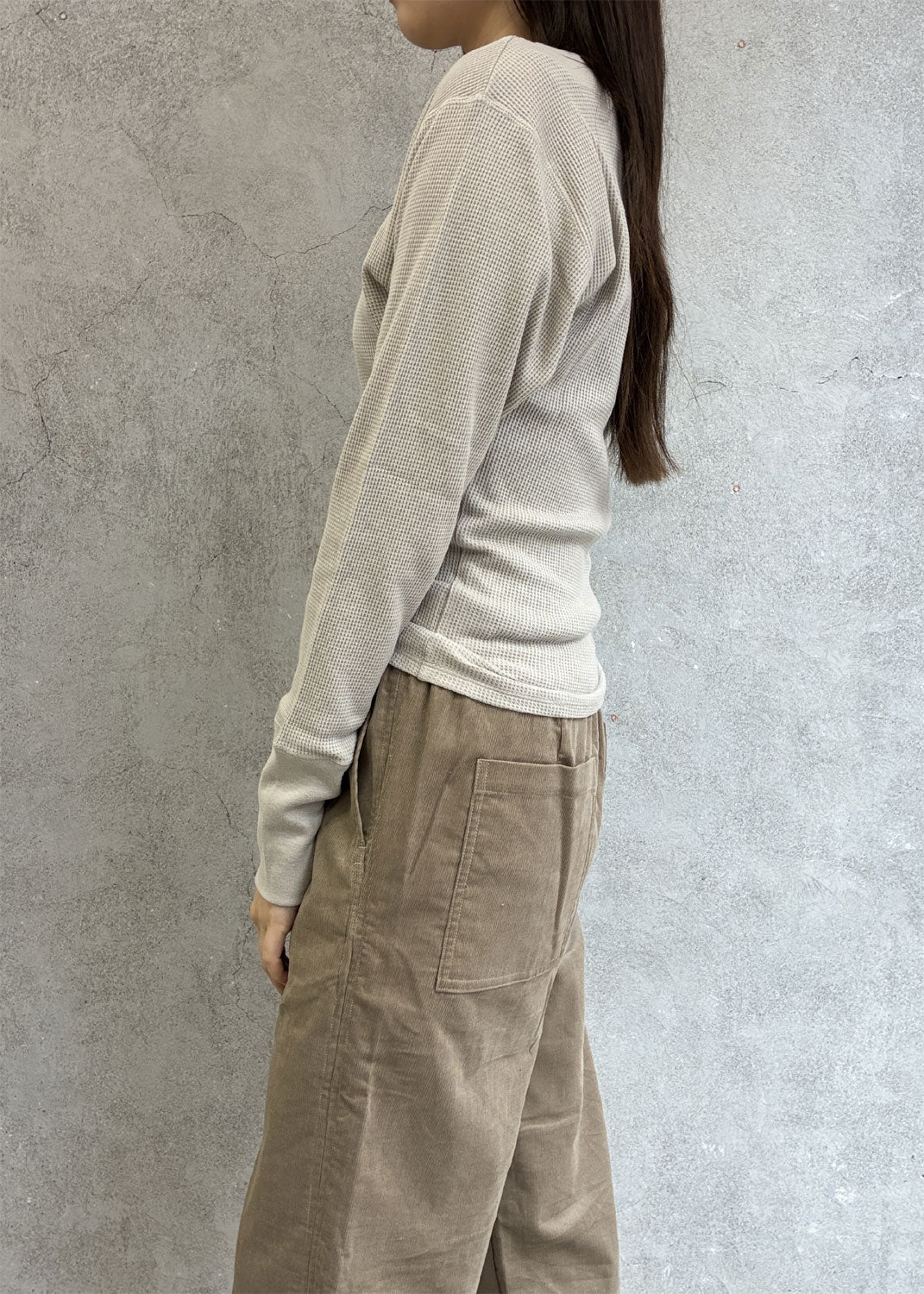 
                  
                    Waffle Long Sleeve Top
                  
                
