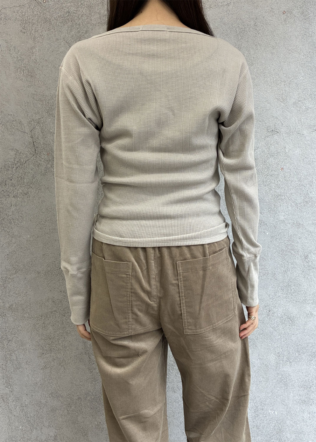
                  
                    Waffle Long Sleeve Top
                  
                