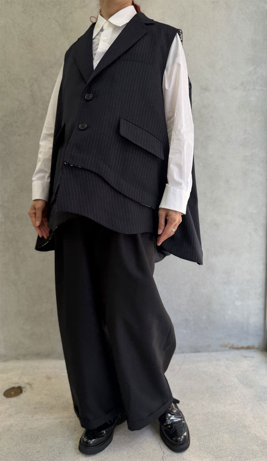 
                  
                    A-line oversized vest
                  
                