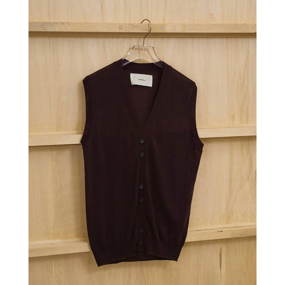 トップス todayful Tencelsilk Knit Vest Tencelsilk Knit Vest – OBLIGE