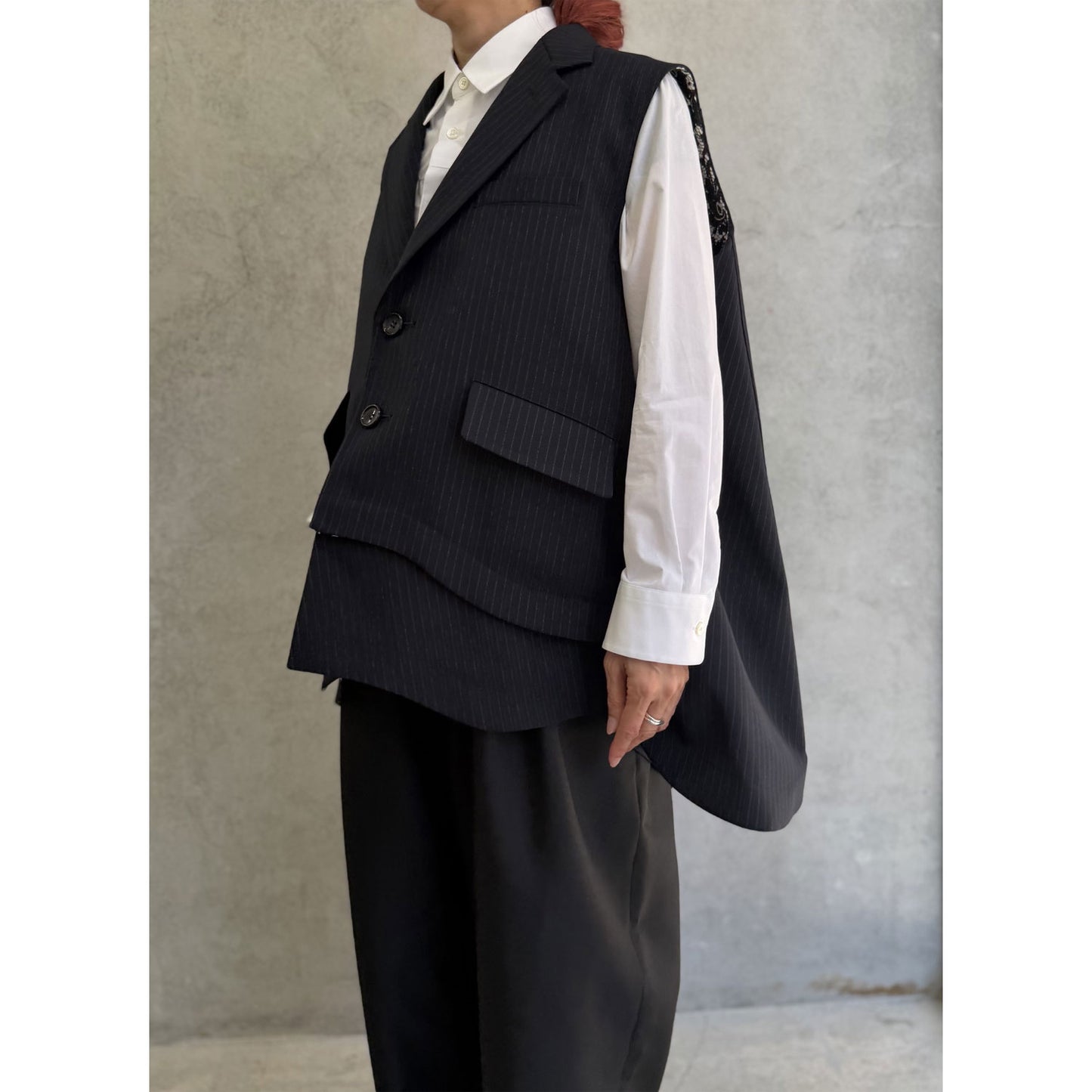 
                  
                    A-line oversized vest
                  
                