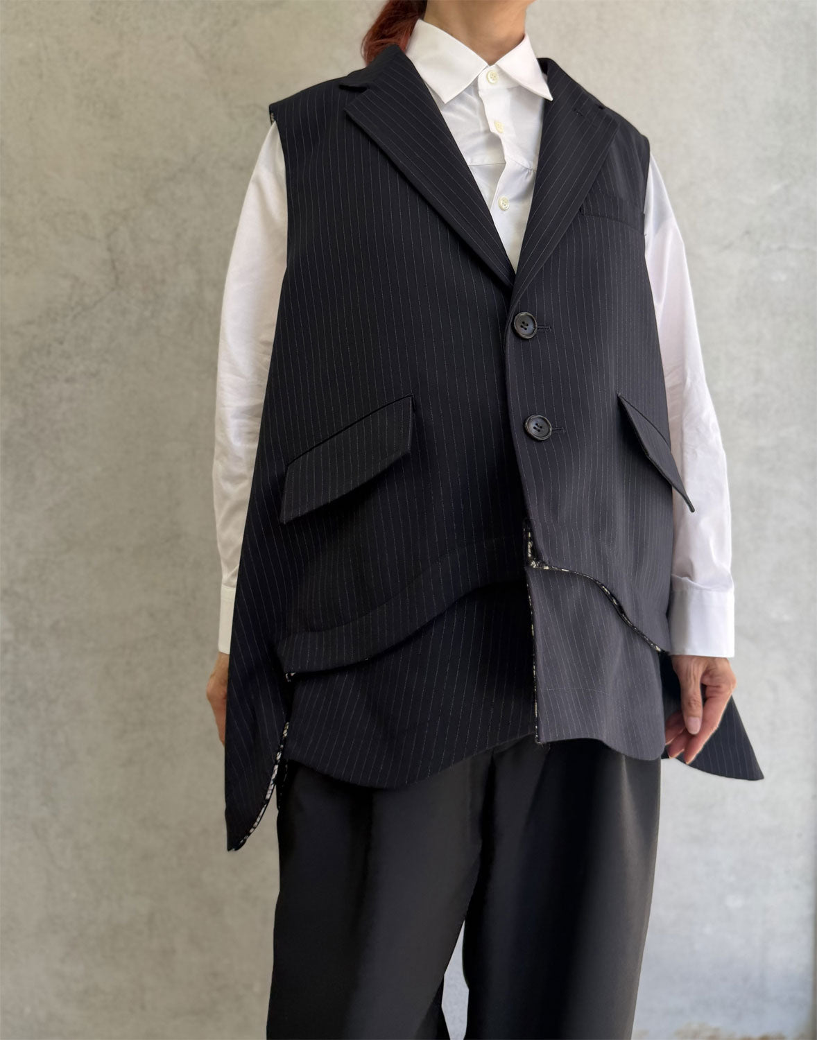 
                  
                    A-line oversized vest
                  
                