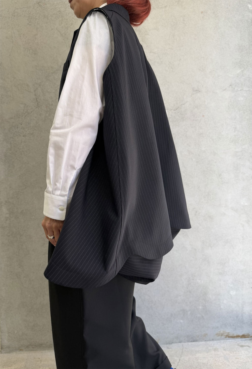 
                  
                    A-line oversized vest
                  
                