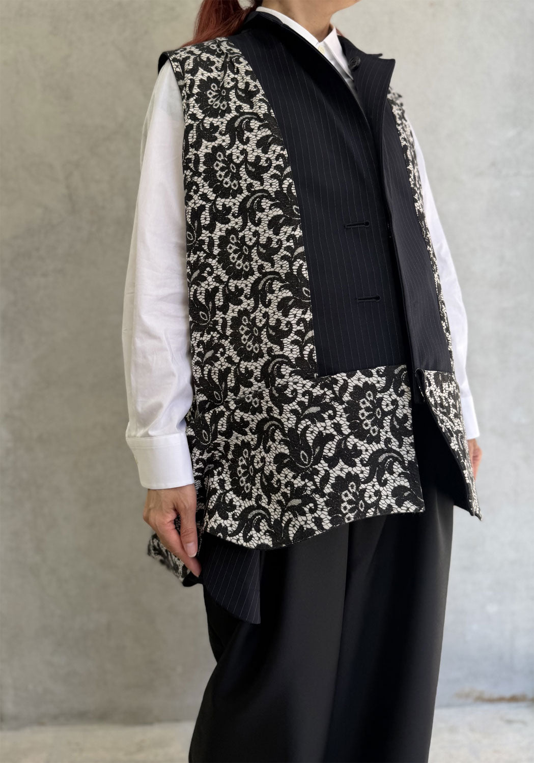 
                  
                    A-line oversized vest
                  
                