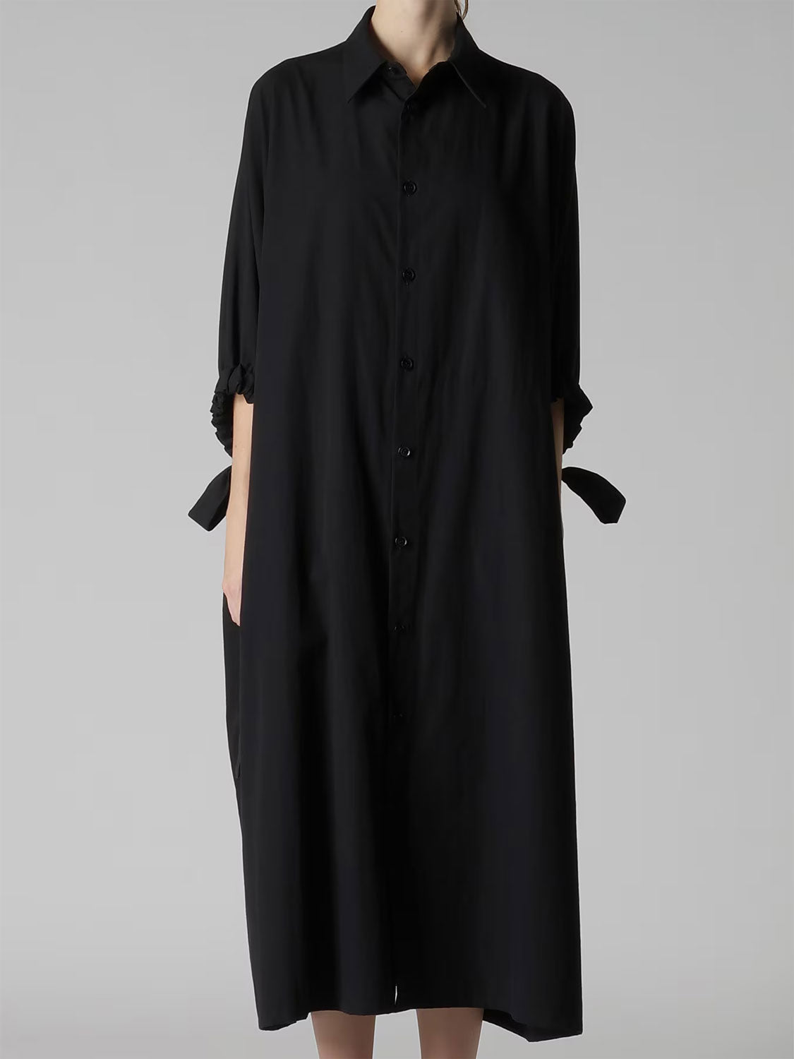 
                  
                    COTTON BROAD SLEEVE SHIRT DRESS
                  
                