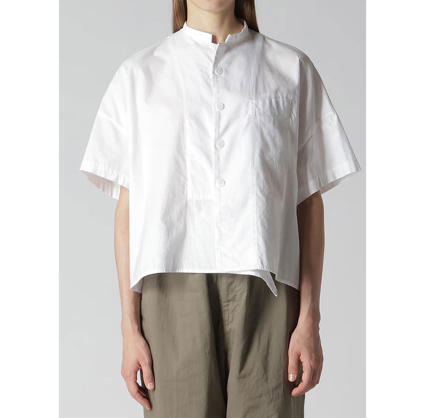 
                  
                    [Y's BORN PRODUCT] THIN COTTON TWILL HALF SLEEVE BOX SHIRT-WHITE-
                  
                