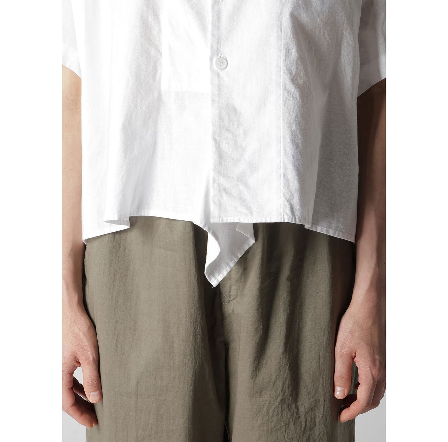 
                  
                    [Y's BORN PRODUCT] THIN COTTON TWILL HALF SLEEVE BOX SHIRT-WHITE-
                  
                