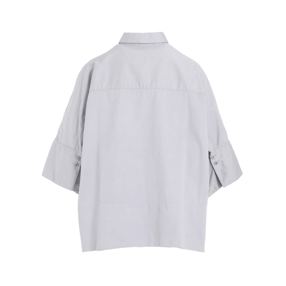 
                  
                    [Y's BORN PRODUCT] COTTON TWILL WIDE CUFFS SHIRT-LIGHT GRAY-
                  
                