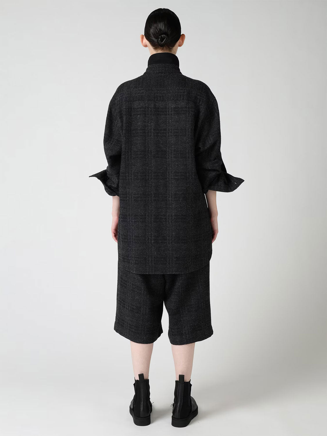 
                  
                    WOOL BLEND PLAID MILITARY SHIRT
                  
                