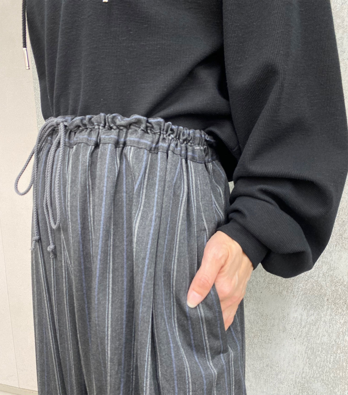 
                  
                    RY/ STRIPE WIDE MACKIN SAROUEL PANTS
                  
                