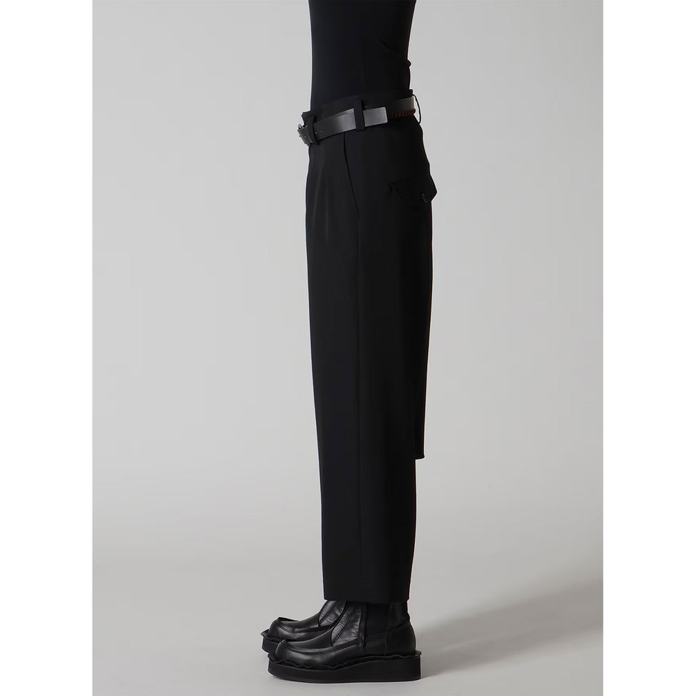 
                  
                    WOOL GABARDINE 2TUCK SAROUEL PANTS
                  
                