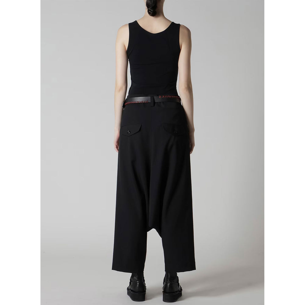
                  
                    WOOL GABARDINE 2TUCK SAROUEL PANTS
                  
                