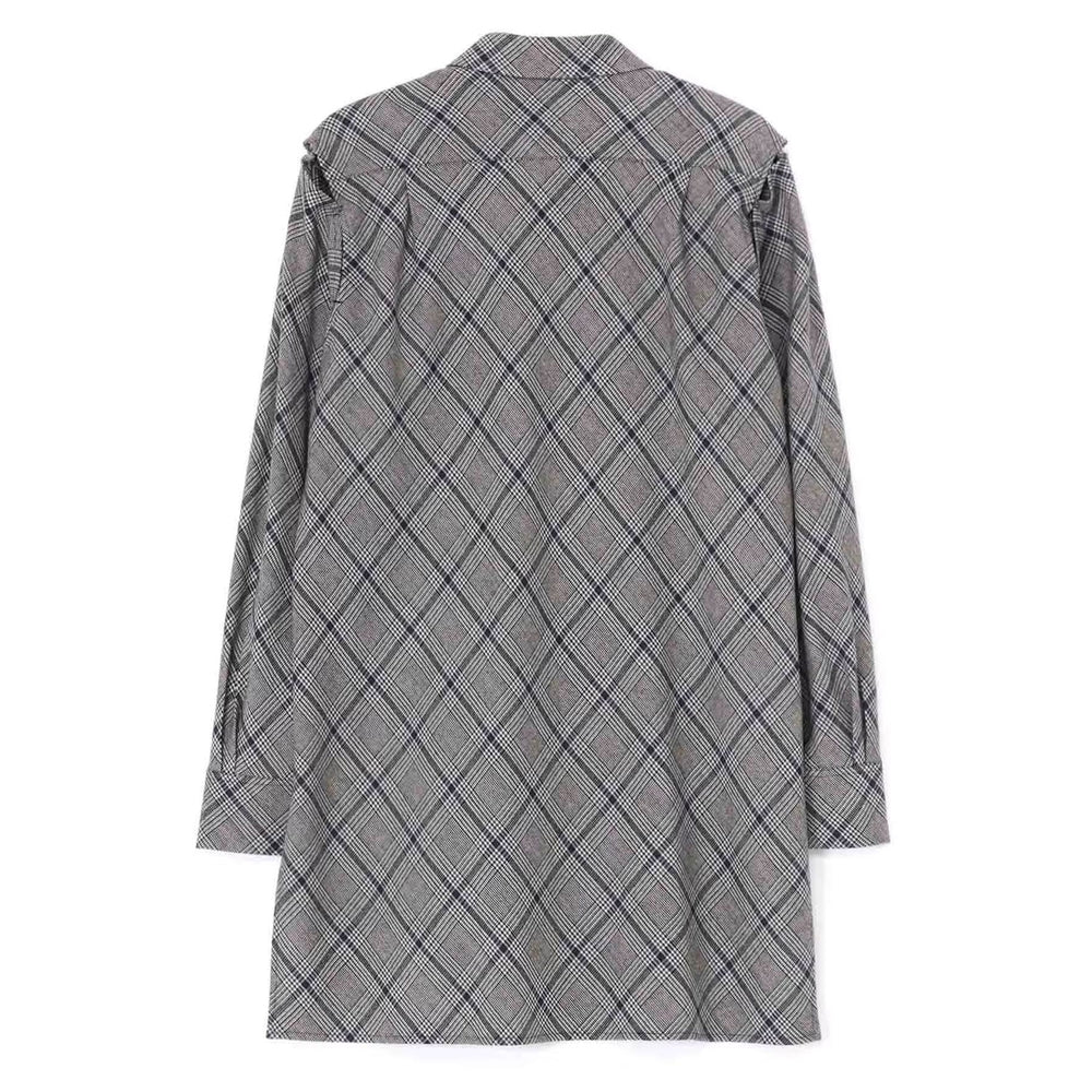 
                  
                    WOOL HOUNDSTOOTH CHECK DECONSTRUCTED SLEEVE DETAIL SHIRT
                  
                