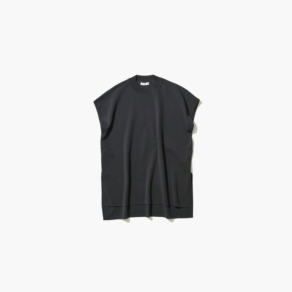 50/2 NATURAL DYED ORGANIC | MOCKNECK PULLOVER -CHARCOAL GRAY-
