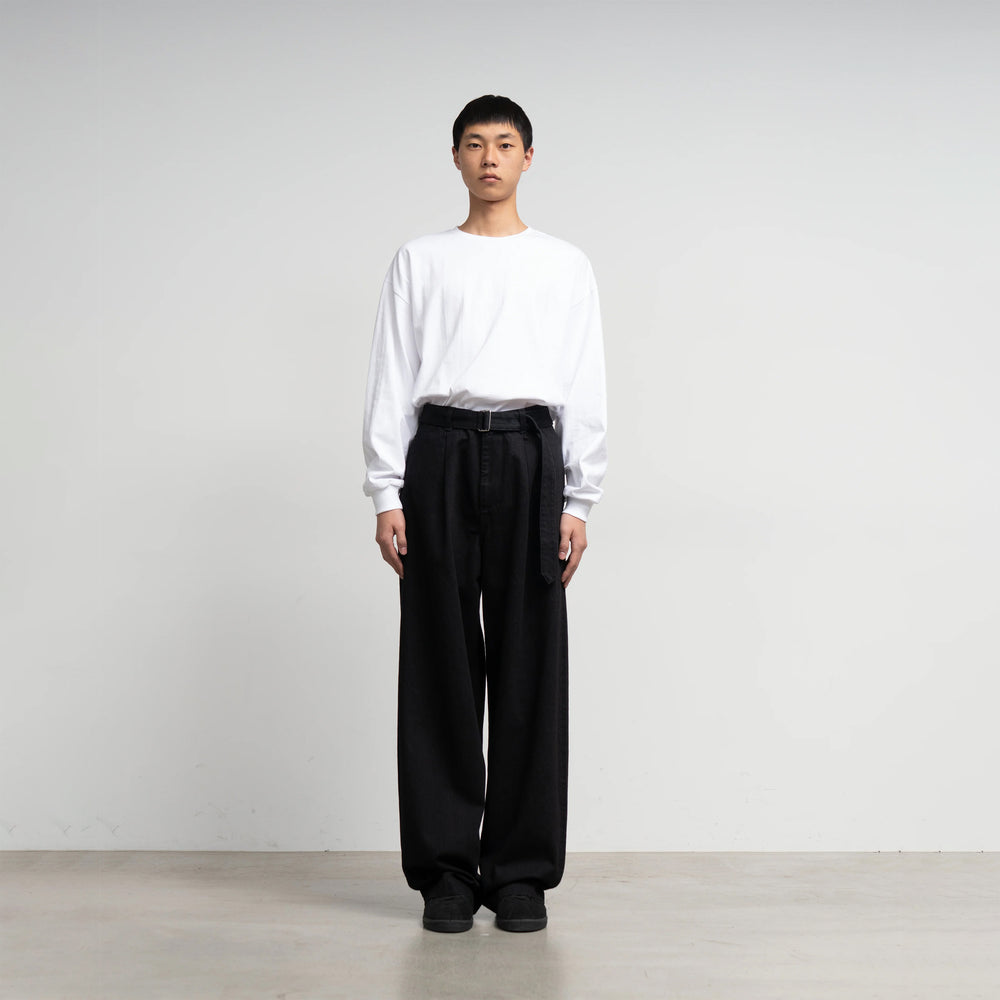 SELVAGE DENIM BELTED PANTS – OBLIGE