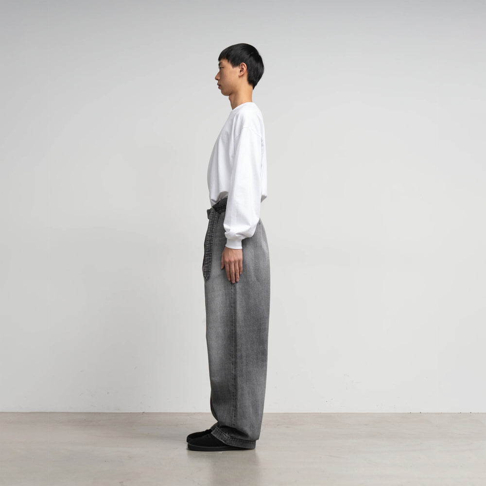 パンツ Selvage Denim Belted Pants SELVAGE DENIM BELTED PANTS – OBLIGE