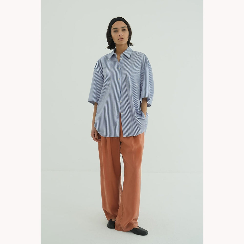 HALF SLEEVE HUGE SHIRTS サイズ1 ストライプ HALF SLEEVE HUGE SHIRTS -STRIPE- – OBLIGE
