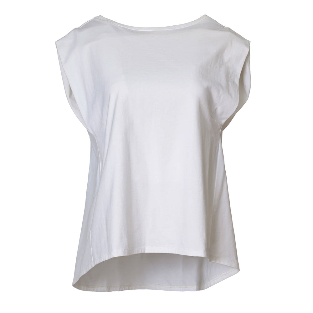 LISA FRENCH SLEEVE TOP -WHITE-