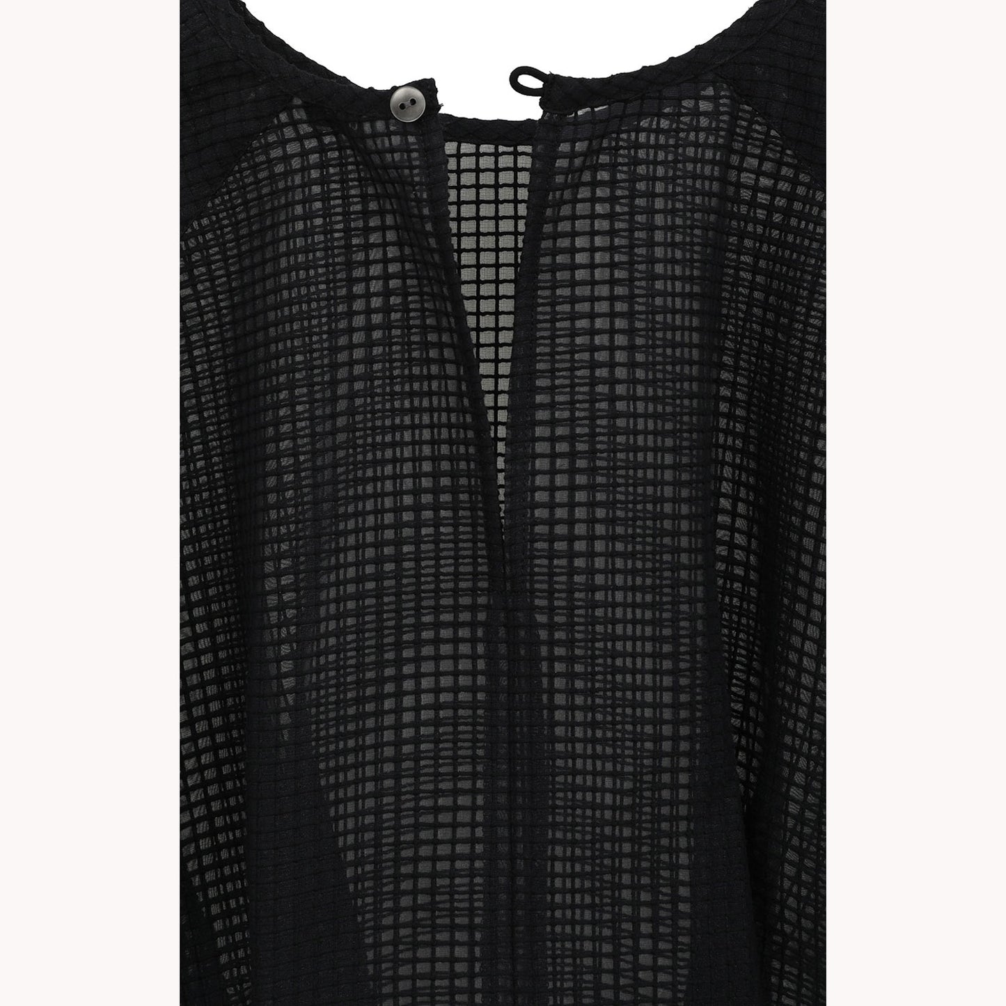 
                  
                    SHEER PLAID VOLUME SLEEVE TOPS -BLACK-
                  
                