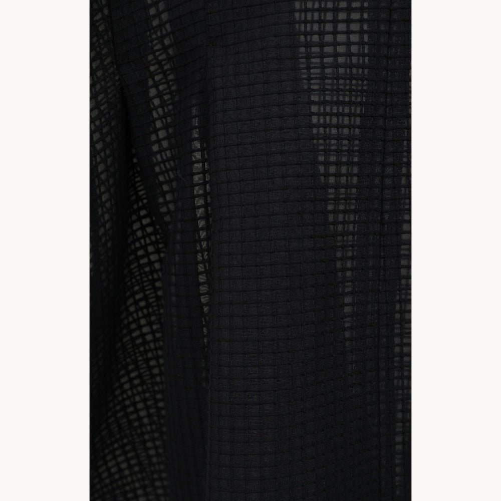 
                  
                    SHEER PLAID VOLUME SLEEVE TOPS -BLACK-
                  
                