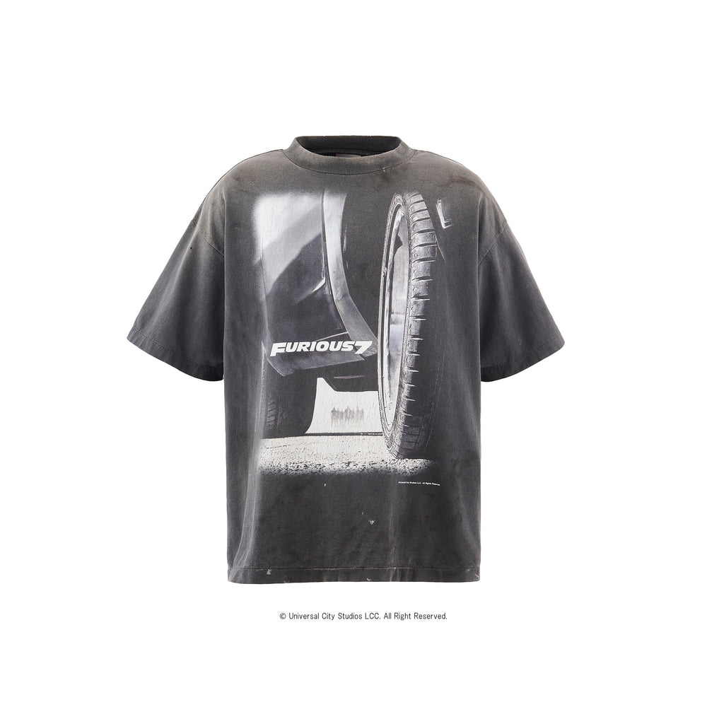 【国内買付】SAINT Mxxxxxx S/S TEE OBLITERATE セントマイケル SAINT Mxxxxxx セント マイケル SS25 SS TEE/OBLITERATE / BLK