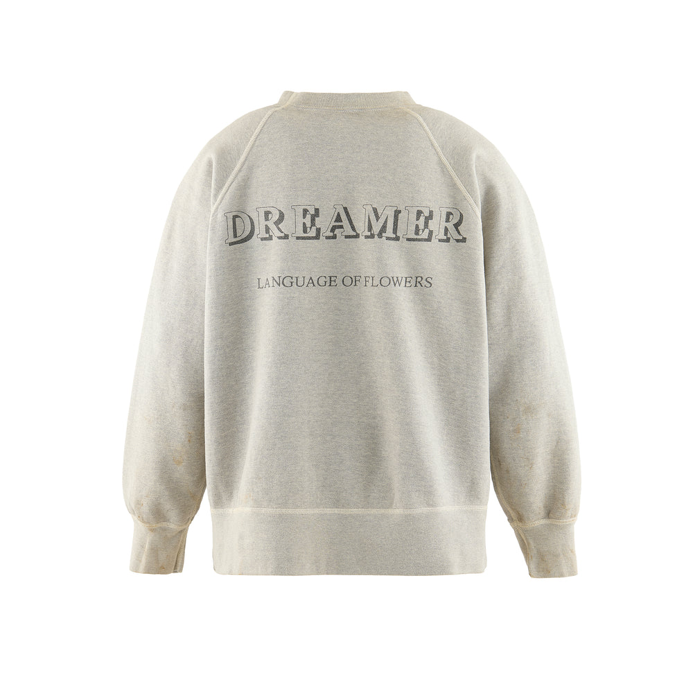 SALE【SAINT MICHAEL】CREW SWT / FLOWER スウェット セントマイケル SAINT Mxxxxxx FLOWER Sweat shirt （Gray