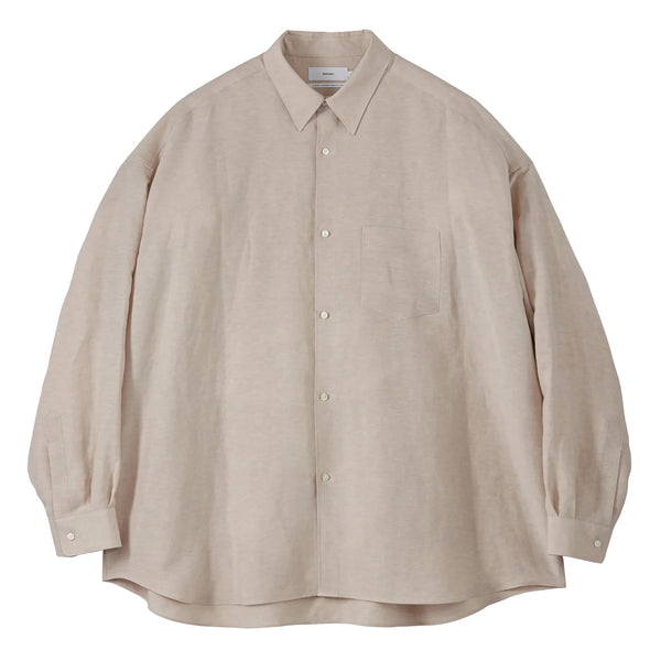トップス 25ss Linen Cupro Oversized Regular Shirt Oversized Linen Cupro Shirt