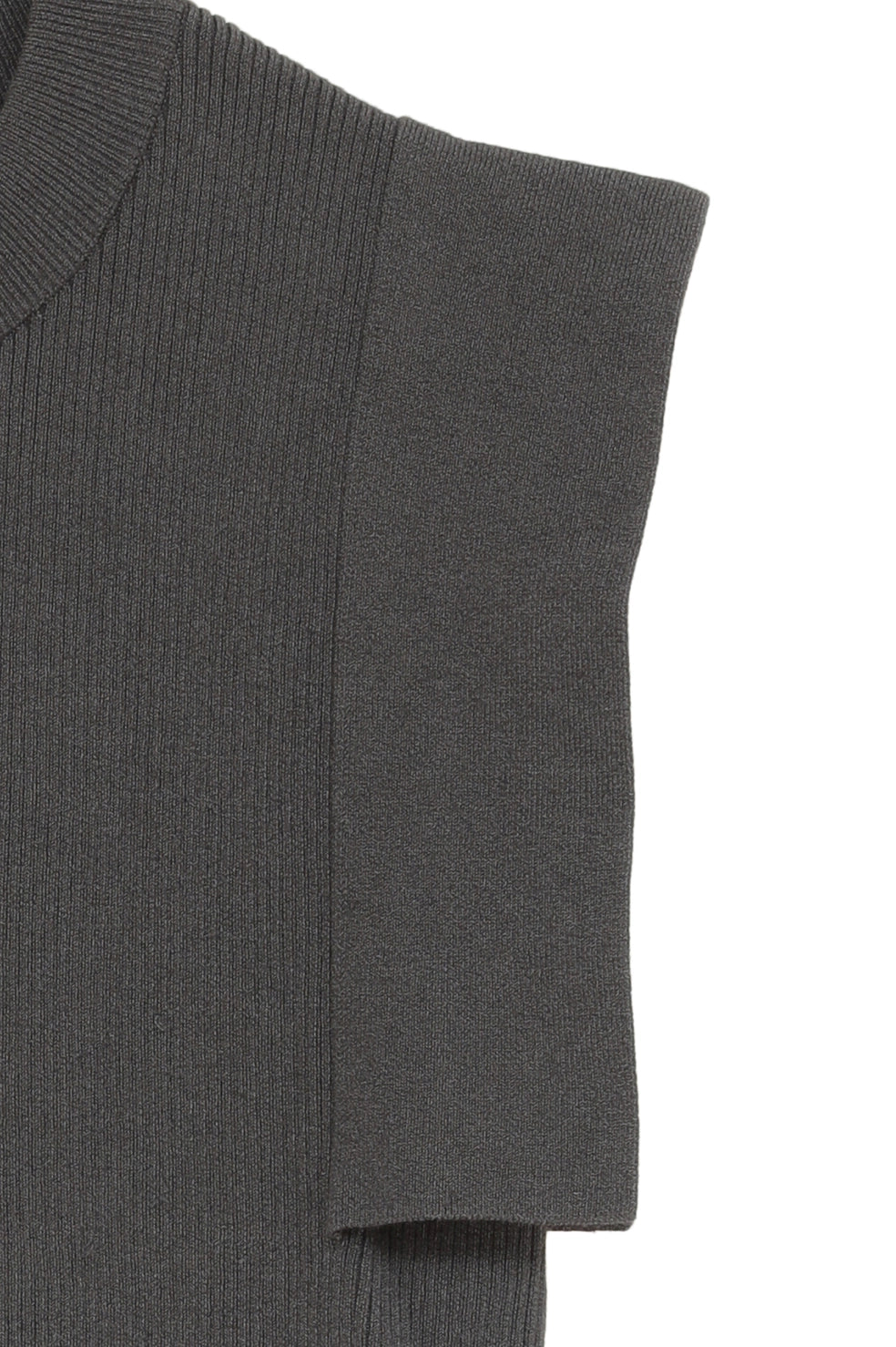 
                  
                    SQUARE SLEEVE KNIT TOPS-CHARCOAL GRAY-
                  
                